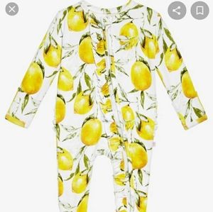 Posh peanut newborn ruffle butt romper